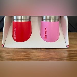 Stanley Wine Tumblers 2 pk 10oz. Target Red/Cotton Candy brand new in box